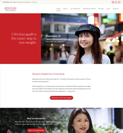 Absolute Wellness — Absolute Wellness — website design