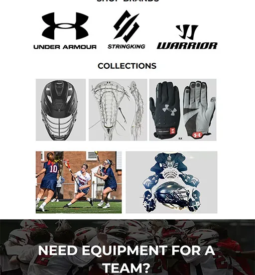 Precision Lacrosse — Precision Lacrosse — website design
