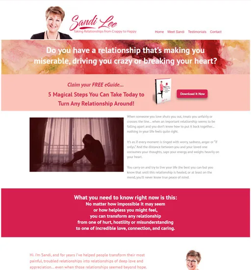 Sandi Lee — Sandi Lee — website design