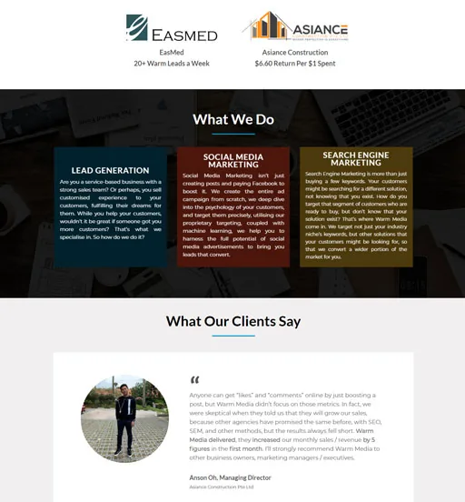 Warm.Media — Warm.Media — website design