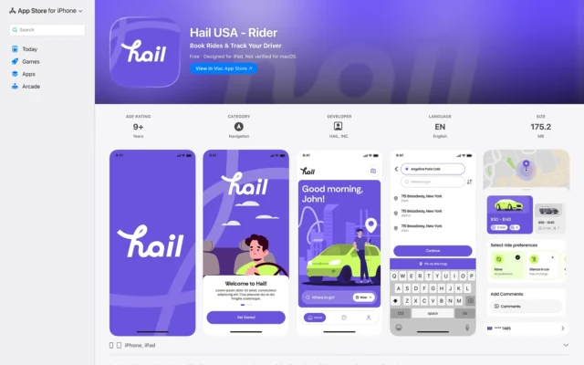 Hail USA Rider on the Apple App Store