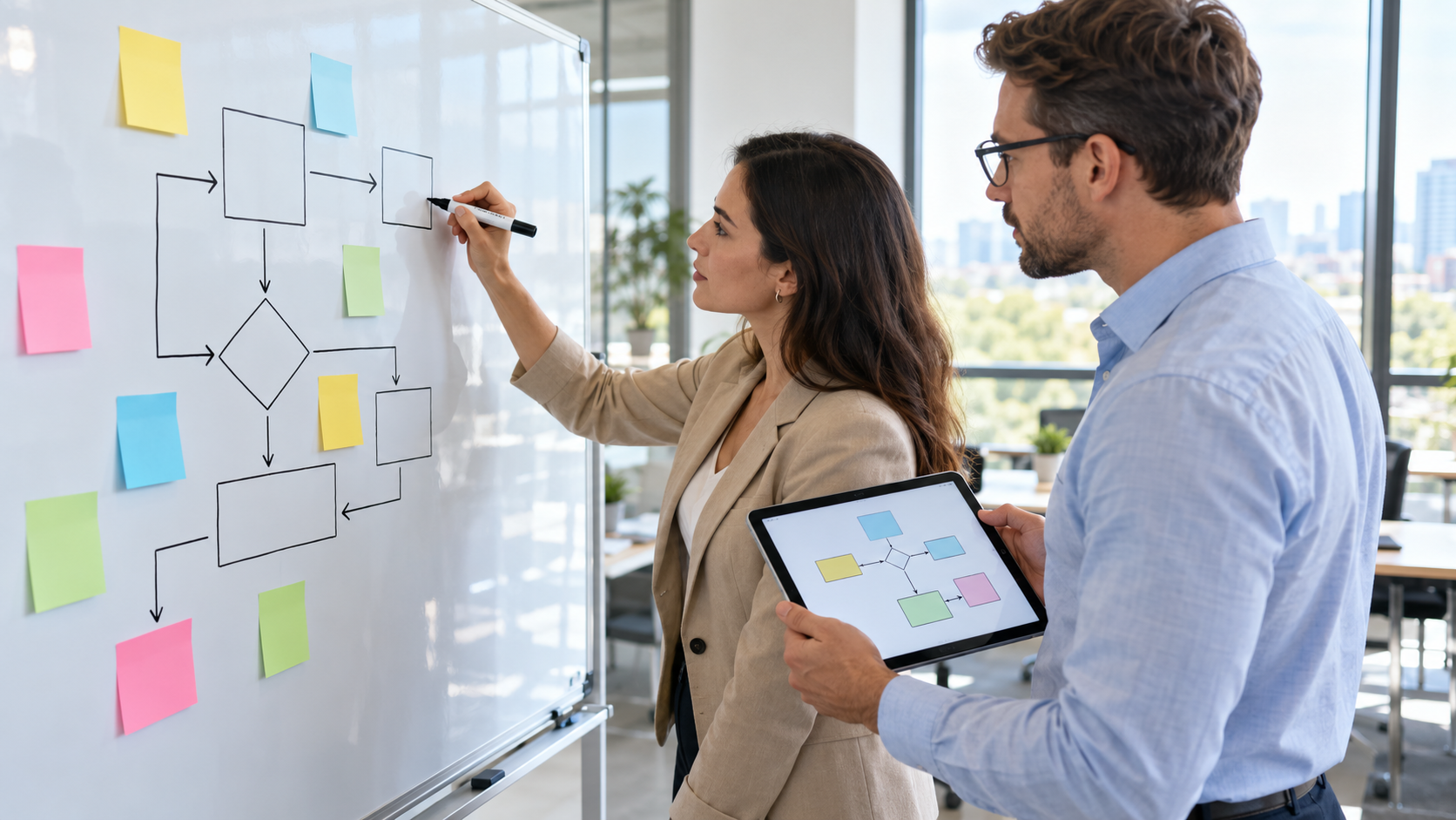 Team mapping business process workflows