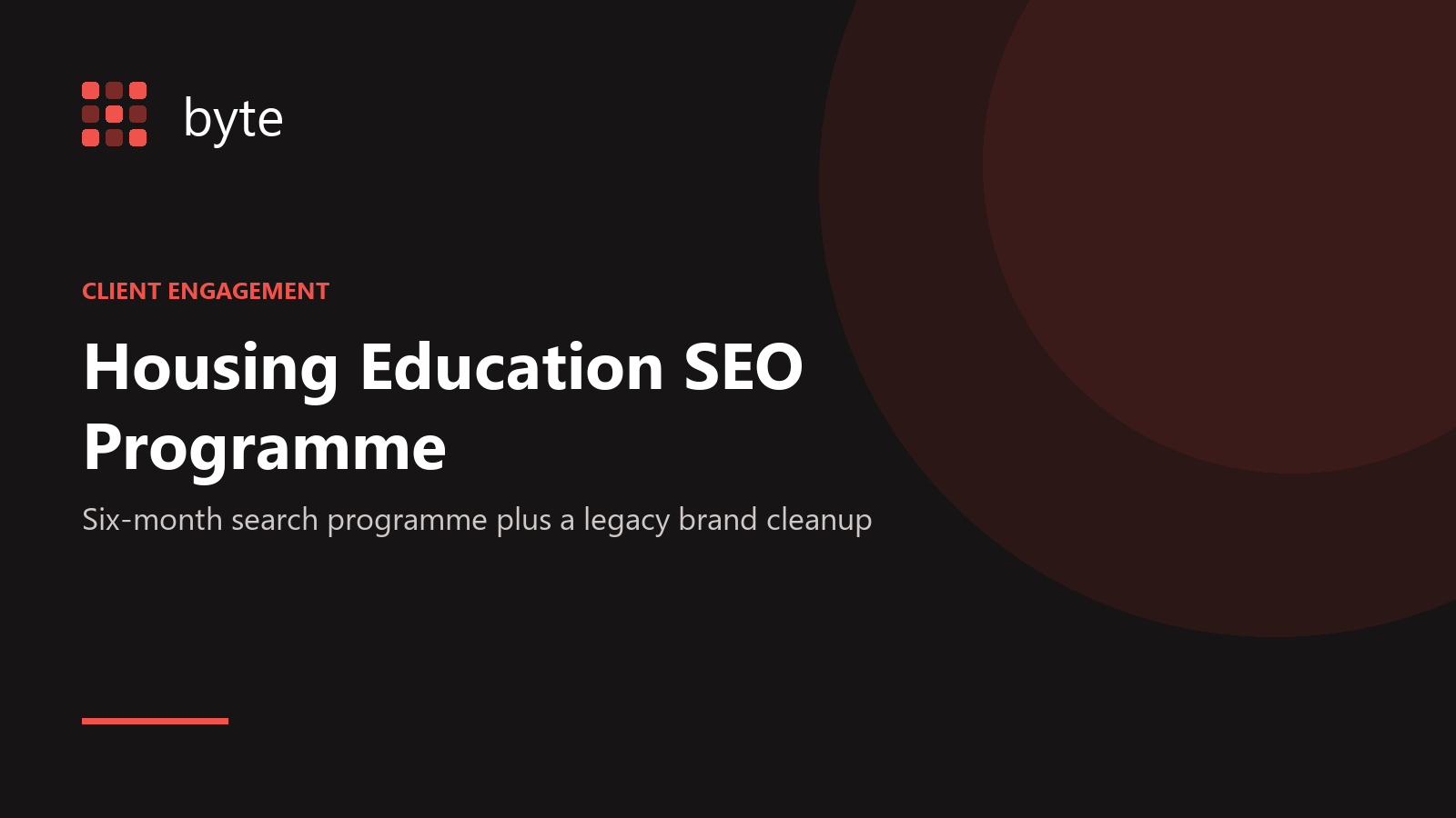Housing Education SEO Programme